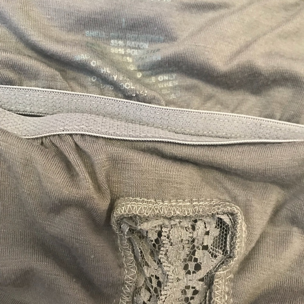 Gray Ruffled Spaghetti Strap Tank Top - Picture 5 of 5